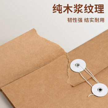 泰档档案袋D系列A4深色牛皮纸文件袋票据收纳合同大容量办公用品底宽10cm【10个】 TA02159