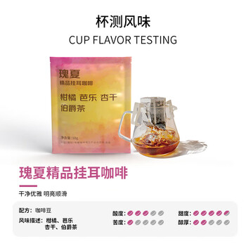 鹿家嘴埃塞精品挂耳花魁瑰夏耶加雪菲西达摩混合装10g*4片