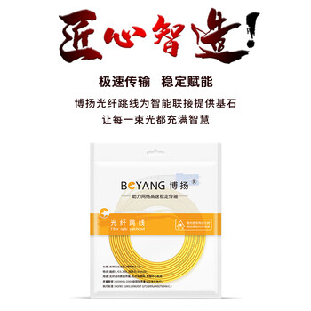 博扬（BOYANG）电信级光纤跳线LC-LC(UPC) 2米 单模双芯双工 Φ2.0阻燃低烟无卤跳纤光纤线尾纤lc-lc BY-2052S