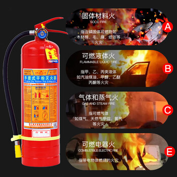 星浙安25年新国标干粉灭火器4公斤2具+箱子 商用家用灭火器 