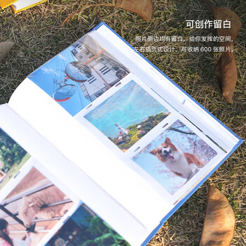 Nakabayashi仲林相册6寸大容量家庭相册本孩子宝宝成长记录册六寸纪念册照片书600张 蓝色NBKG-3UP6-B
