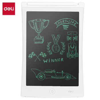 得力（deli）液晶手写板-8.5英寸 学生开学文具 单色笔迹 练字写字板儿童节礼物YZ300生日礼物
