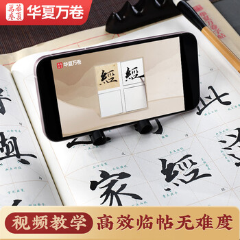 华夏万卷毛笔字帖碑帖范文精修技法视频讲解原碑帖传世碑帖高清原色放大·宋徽宗瘦金体秾芳诗题画三品