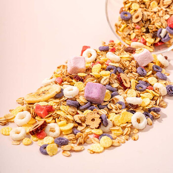 福事多奇亚籽酸奶果粒燕麦片500g营养早餐富含膳食纤维高饱腹轻食代餐