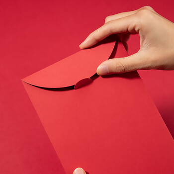 齐心(COMIX)新年红包万事如意10个装 春节拜年祝福红包蛇年利是封烫金红包袋 DS-711