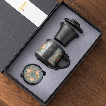 企定量年会礼品实用送客户商务伴手礼员工新年礼物紫砂壶泡茶杯茶具套装