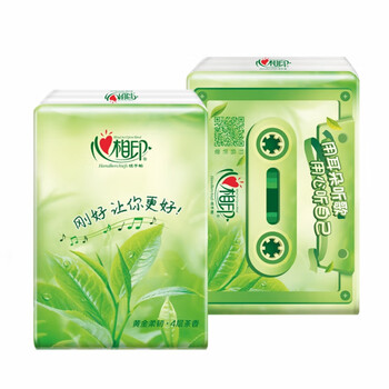 心相印 茶语经典12包装四层手帕纸*2条+IP款三丽鸥联名印花12包*3条