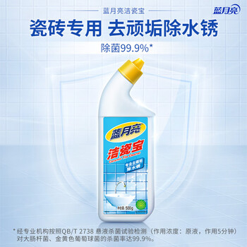 蓝月亮洁瓷宝 洁瓷剂500g瓶装 地板瓷砖清洁速除菌剂 500g*1