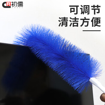 初儒 风扇刷清洁刷百叶窗除尘掸子【蓝色/42cm(3个装)】SH-C0800