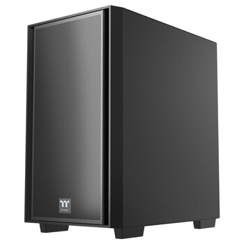Thermaltake（Tt）启航者F4 黑色 Mini小机箱水冷电脑主机（支持MATX主板/钢化玻璃侧透/铁网面板/支持背线）