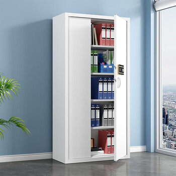 中伟（ZHONGWEI）保密柜文件资料档案员工储物收纳铁皮柜双保险指纹密码锁通门