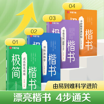 华夏万卷极简楷书练字帖临摹7000常用字正楷零基础速成钢笔字帖硬笔男女生练字神器钢笔硬笔书法