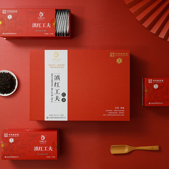凤牌 红茶 云南滇红工夫礼盒300g 茶叶 中华老字号 中秋礼品送人