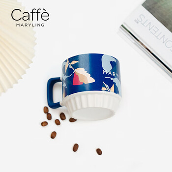 CAFFE MARYLING咖啡豆「设计师原创系列-玫瑰花语」陶瓷精品咖啡马克杯 CAFFE MARYLING咖啡豆「设计师原创系列-玫瑰花语」陶瓷精品咖啡马克杯