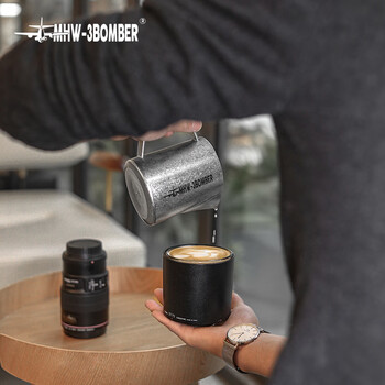 MHW-3BOMBER轰炸机咖啡拉花缸尖嘴拉花杯奶泡杯拉花神器不锈钢专业器具打奶缸