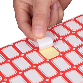 化科 实验室用 化学试剂标签纸 实验室标签 不干胶标签  6枚*10张/包（52*45mm红色） 