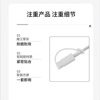 恒瑞斯通Type-C接口公头防尘帽 防尘盖 手机防尘防潮防氧化带皮套防丢款 透黑2个