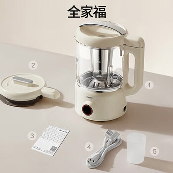 九阳（Joyoung）豆浆机1.2L家庭容量 一机双盖 豆浆机&养生壶古法豆浆 破壁机榨汁机 DJ12P-D680白