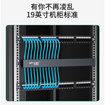 迈拓维炬（MT-viki）网线机柜理线器12档48口19英寸机房服务器机架式网络收纳理线架 19英寸48口理线器 MT-LX24