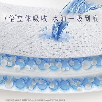 得宝厨房卷纸88节*6卷 水油瞬吸 超大卷 吸油纸 懒人抹布