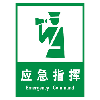 场所标志标识牌应急物资储备提示标示牌标贴tip83 tip83-01 应急指挥
