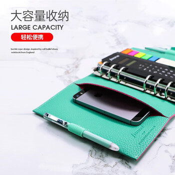 Filofax笔记本英国进口高档活页手帐软皮面简约商务办公会议记录日程礼品礼盒装POP A5黑色029410伴手礼