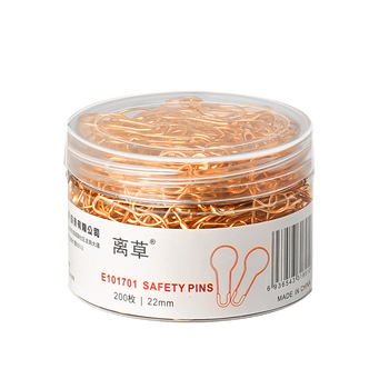 离草 别针固定衣服曲别针安全别针固定床单被套大号别针加粗锁扣锁针 金色葫芦别针 200枚