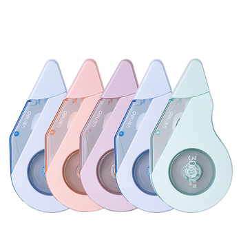 得力（deli）【全网低价】150m莫兰迪加厚耐摔大容量修正带 消音款 涂改带学生涂改带改正带 30M*5MM 5只装