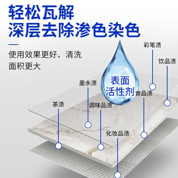 巨奇（JUQI）石材渗色清洁剂大理石英石清洁剂专除渗色厨房台面清洁洗剂500ml
