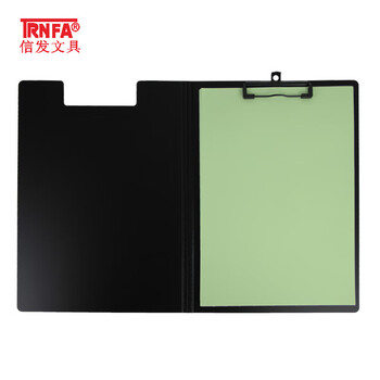 信发TN-5500（灰色）10个装 竖式A4文件版夹/资料夹/书写垫板/试卷夹 PP发泡对折横夹子办公用品