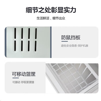 志高（CHIGO）单温冷柜 272升家用商用小型冰柜 微霜一级能效冷藏冷冻转换卧式冷冻柜   BD/BC-272DW