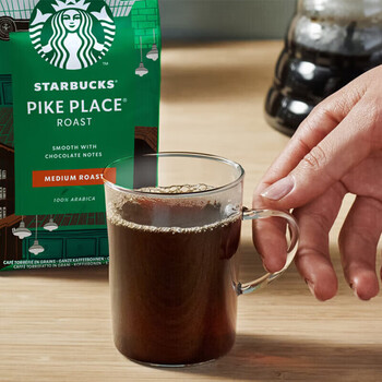 星巴克咖啡豆 阿拉比卡进口烘焙派克浓缩咖啡豆 派克+浓缩200g*2