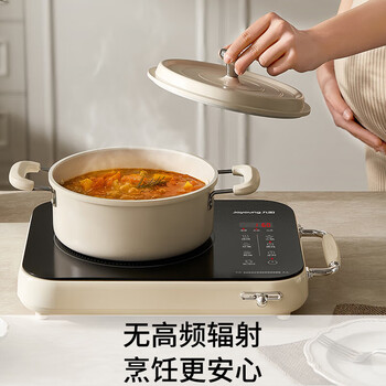 九阳（Joyoung）围炉煮茶电陶炉电磁炉家用新型电磁灶电池炉2200W大功率猛火低音低辐射火锅炉C22S-X9