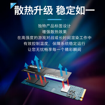 铠侠(Kioxia)2TB SSD固态硬盘 NVMe M.2接口 EXCERIA PLUS G4 VD10 系列(PCIE5.0*4 读速10000MB/s) 铠侠(Kioxia)2TB SSD固态硬盘 NVMe M.2接口 EXCERIA PLUS G4 VD10 系列(PCIE5.0*4 读速10000MB/s)