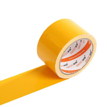 迪麦佳 强力布基胶带加厚防台风可封窗舞台地毯胶带耐磨防水布基胶带厚度250μ 黄色加宽 60mm*10m 1卷