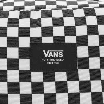 VANS范斯官方 男女情侣背包双肩包经典棋盘格书包 黑色 均码