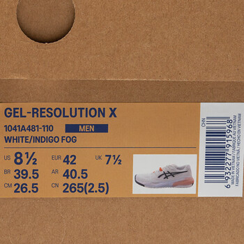 亚瑟士（asics）网球鞋RESOLUTION X男缓震耐磨运动鞋 1041A481-110 41.5 