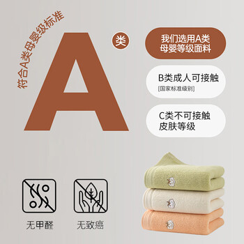 新亚纯棉成人洗脸毛巾3条 全棉超柔吸水大毛巾成人面巾 30*60cm运动