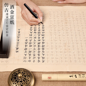 玖柒文房心经抄经本毛笔字帖佛经手抄本钢笔式毛笔小楷初学者临摹抄经书手抄地藏全文14张/1遍