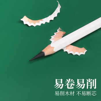 青竹画材（CHINJOO）流光白炭笔美术生专用软中硬素描铅笔碳笔碳条碳铅笔绘画素描美术写生【流光白硬炭笔/12支】