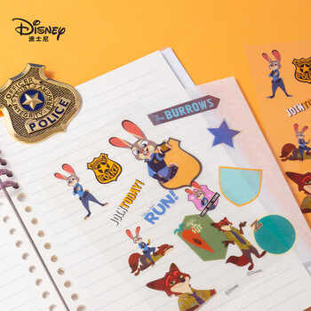 迪士尼（Disney）儿童贴纸 创意装饰手账纸贴本子笔盒桌面 疯狂动物城周边贴纸 朱迪1张MK1064-1