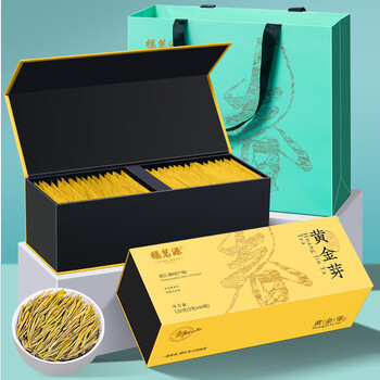 福茗源绿茶 安吉黄金芽奶白茶 明前2026新茶嫩芽茶叶礼盒端午礼盒240g