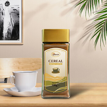 DGTOP早餐谷物速溶黑咖啡美式0蔗糖添加咖啡粉100g/瓶