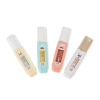 晨光（M&G）玩味胡子修正液12ml 小学生快干型初中高中涂改液修改液大容量修正笔 颜色随机