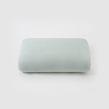 MUJI可多种用途的柔软靠垫 床头靠枕 长方型/50*80*14cm/淡绿色