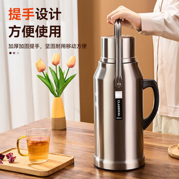 山點水保温壶不锈钢热水瓶红胆大容量宿舍开水瓶玻璃暖壶学生礼物