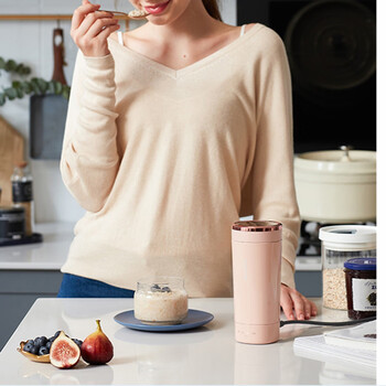 摩飞电器 摩飞电器 MR6060 电热水壶 电热水杯 便携式家用旅行烧水壶 随行冲奶泡茶办公室养生保温杯 粉色