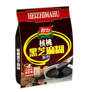 智力核桃黑芝麻糊720g/袋独立包装五谷代餐冲泡即食家庭装营养早餐 智力核桃黑芝麻糊720g/袋独立包装五谷代餐冲泡即食家庭装营养早餐