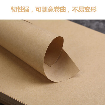 易利丰（elifo）100张A4牛皮纸160g加厚 牛皮打印纸 牛皮凭证封面纸 硬厚手工绘画牛皮卡纸