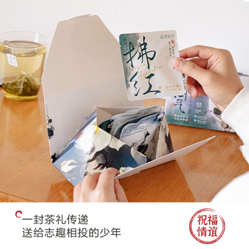 茶颜悦色冷泡茶 茉莉花香茶 少年心气茉莉红茶绿茶2盒装14枚35g 节日礼物